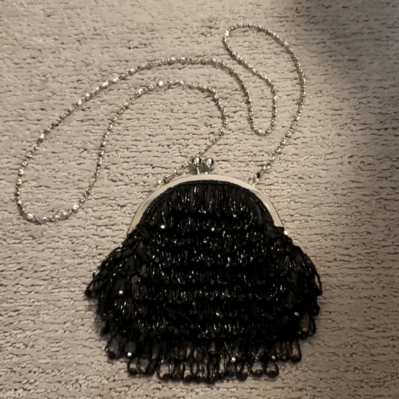 Beaded Satin Evening Bag - Picture 3 of 12